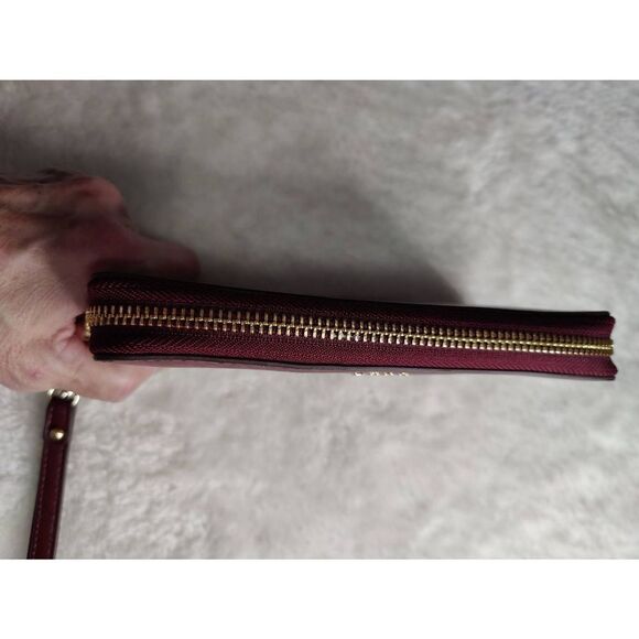 DKNY Leather Zip Around Wallet with Wrist Strap - Picture 7 of 7